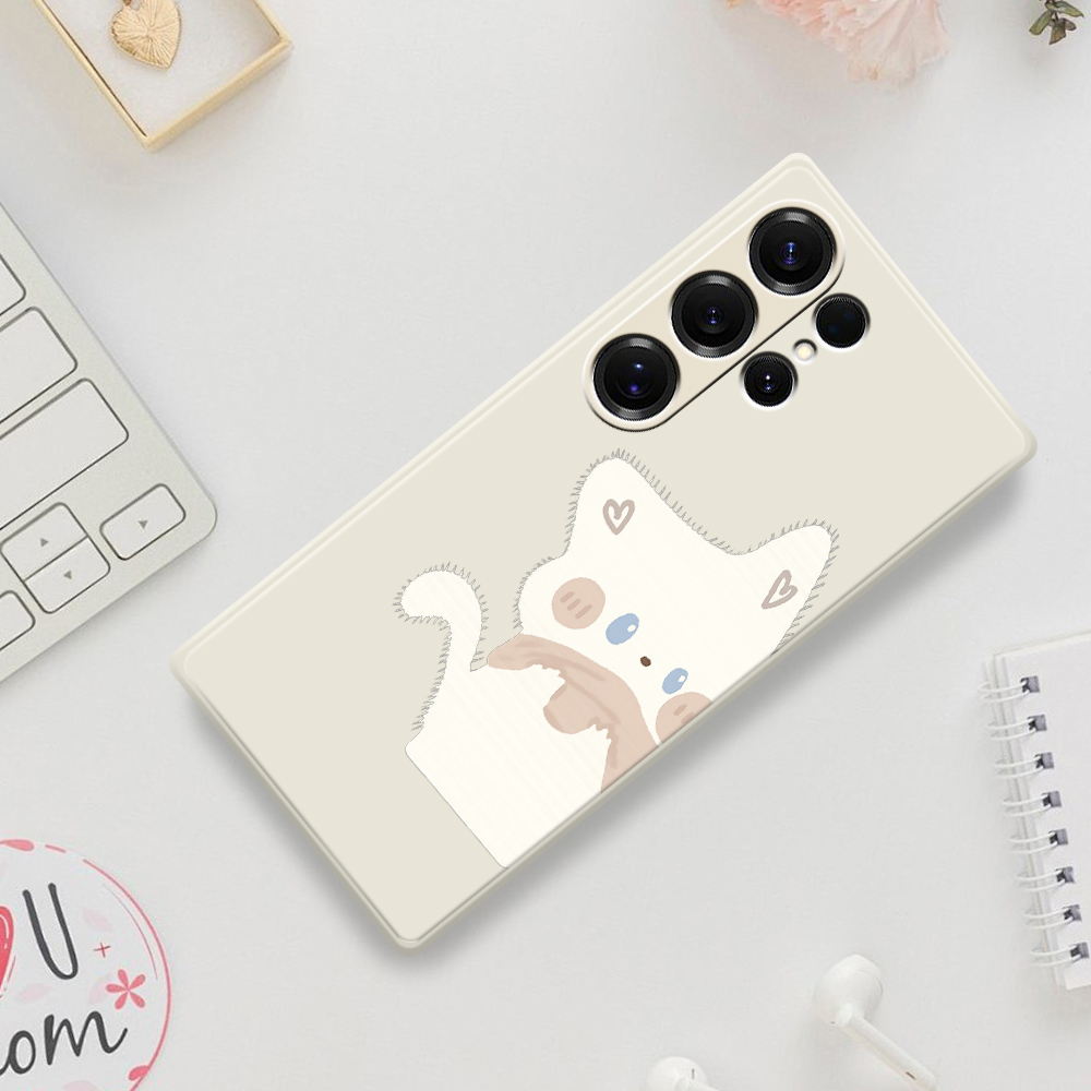 Phone Cases Cat - Cute White Cat Phone Case For