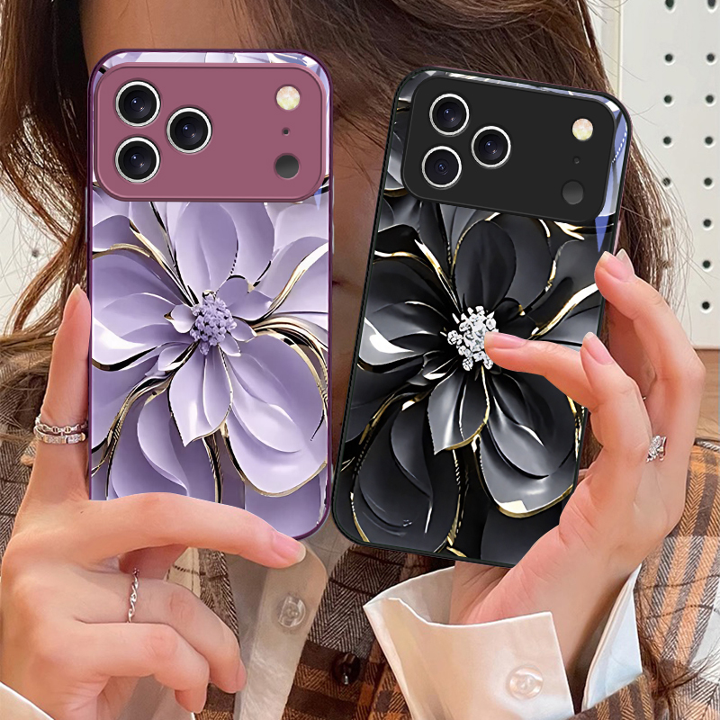Phone Cases Purple - Elegant purple flowers For iPhone 17