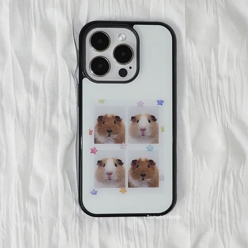 Phone Cases Iphone 16 Pro Max - Korean Ins Guinea Pig Head Sticker