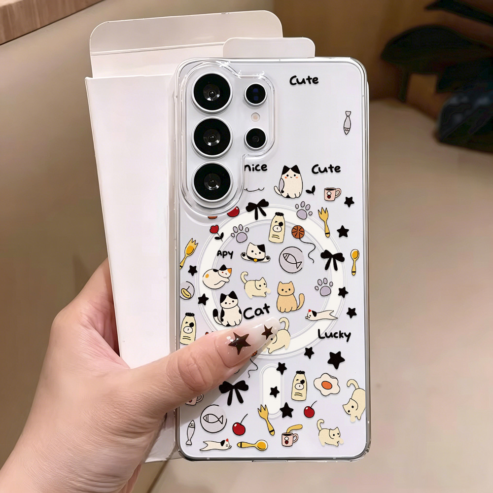 Phone Cases Cat - Cute Cat Magnetic Phone Case For