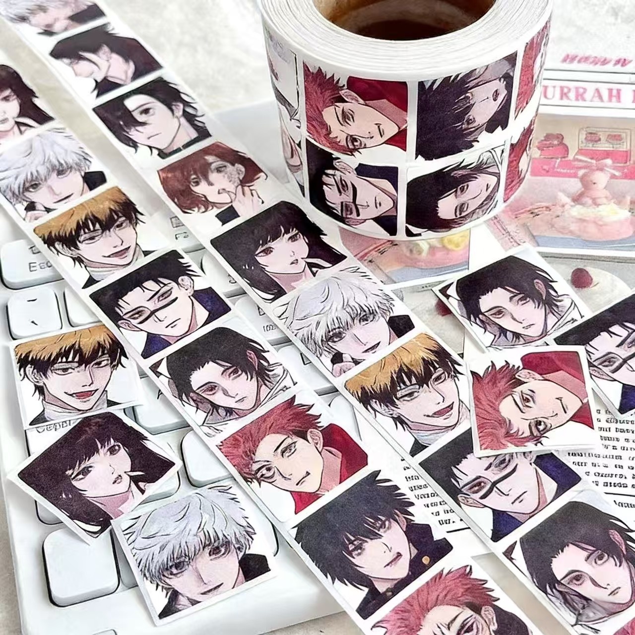 Phone Cases Jujutsu Kaisen - 500pcs/roll Jujutsu Kaisen Graffiti Decals Gift