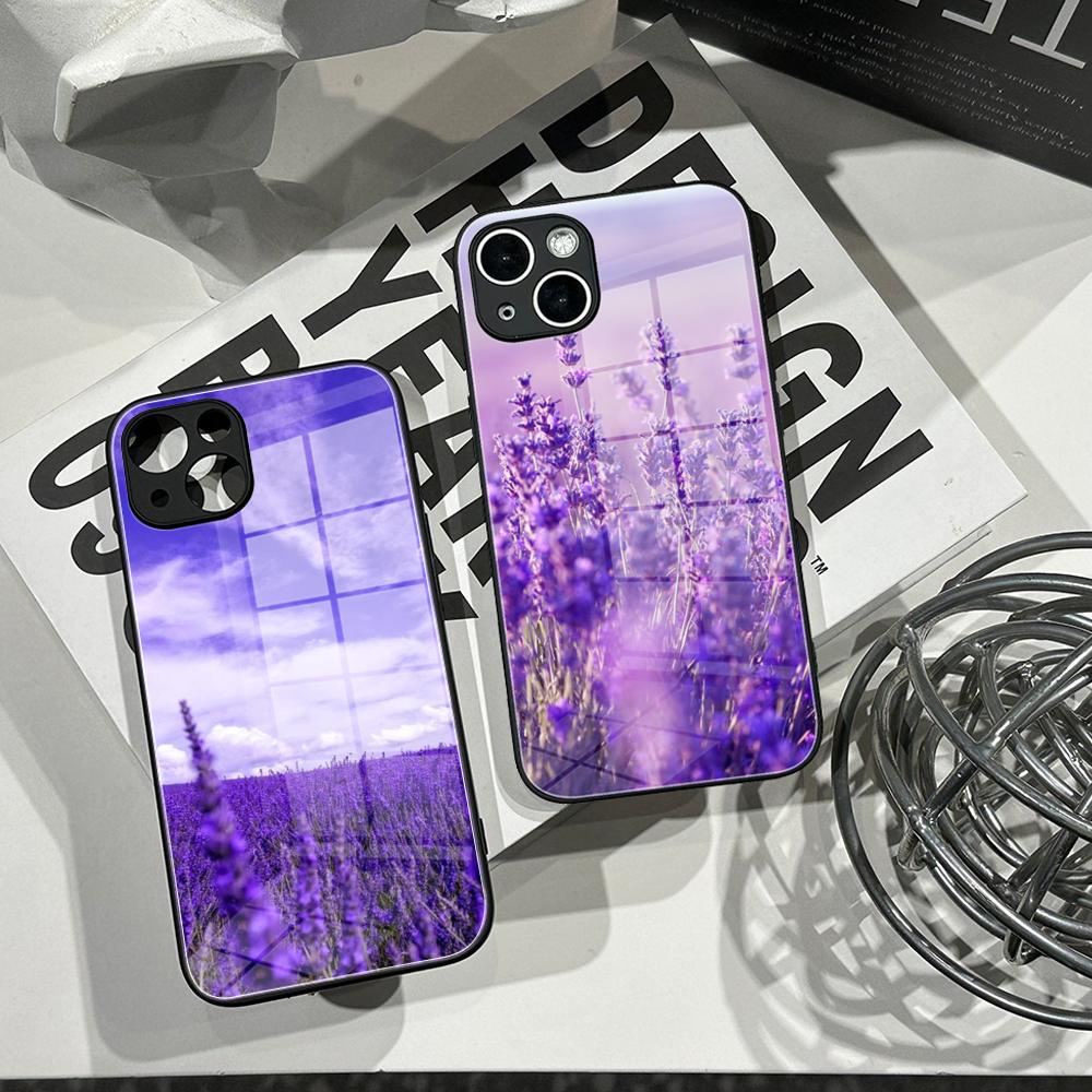 Phone Cases Purple - Simple lavender Purple flowers Phone Case