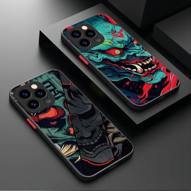 Phone Cases Xr Iphone - Samurai Hannya Mask Ghost Printing Phone