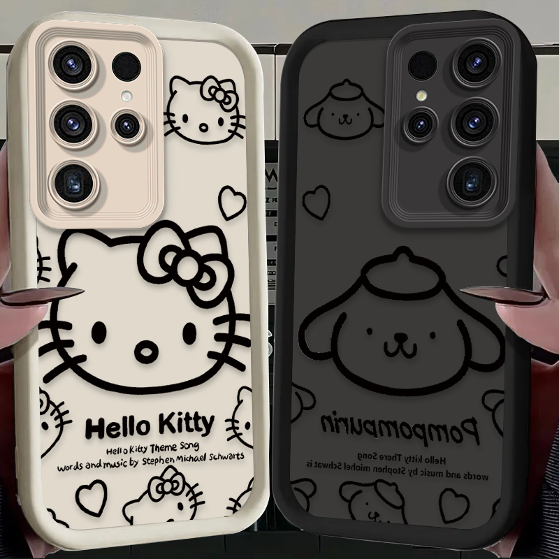 Phone Cases For Samsung - Sanrio Hello Kitty Pompom Purin Case