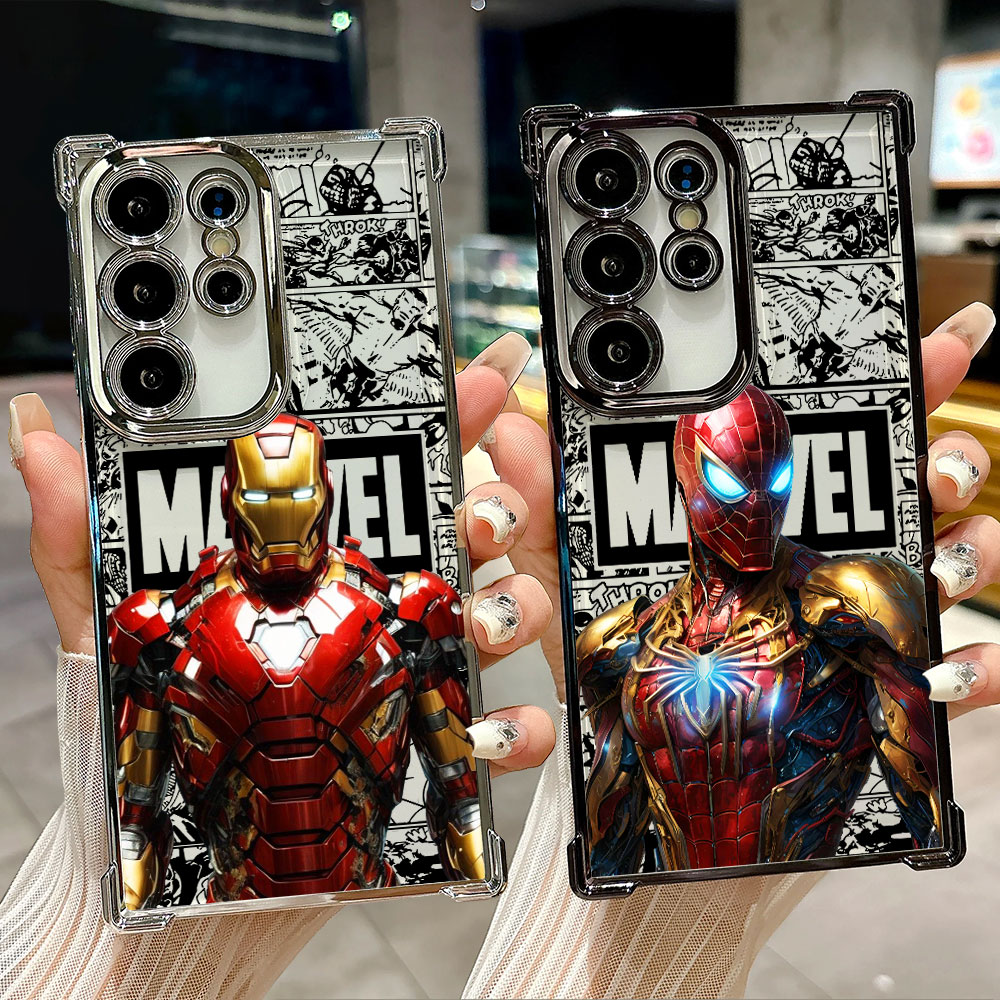Phone Cases For Samsung - Marvel Spiderman Ironman Comic Case For
