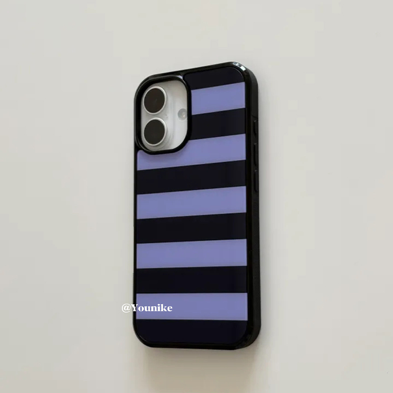 Korean Ins Purple and Black St – Phone Cases Purple recenzja i cena