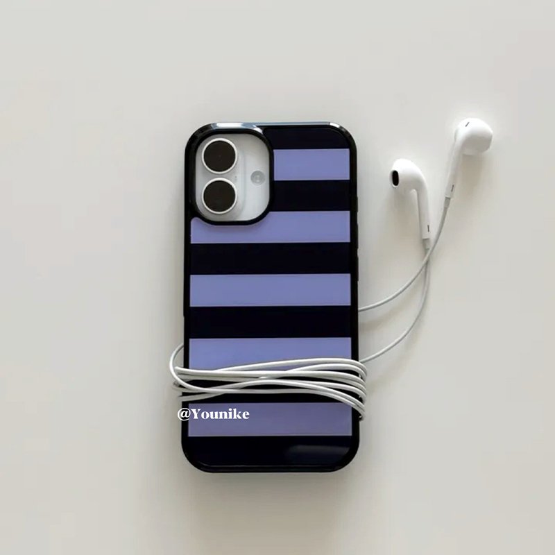 Korean Ins Purple and Black St – Phone Cases Purple recenzja i cena