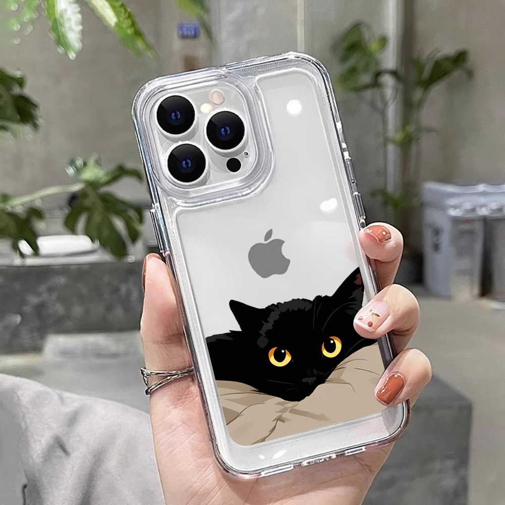 Black Cat Funny Couple Fashion – Phone Cases Cat recenzja i cena