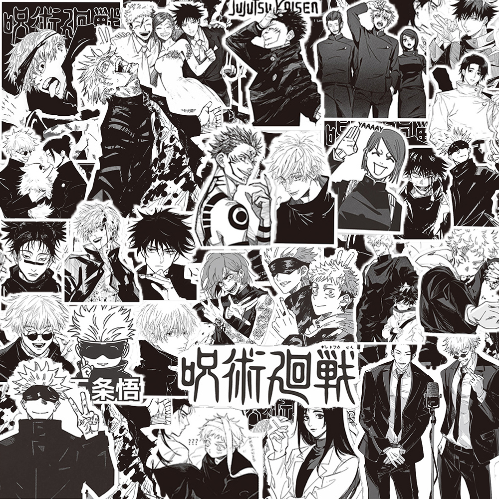 10/30/65pcs Black White Jujuts – Phone Cases Jujutsu Kaisen recenzja i cena