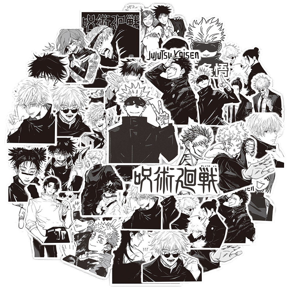 10/30/65pcs Black White Jujuts – Phone Cases Jujutsu Kaisen recenzja i cena