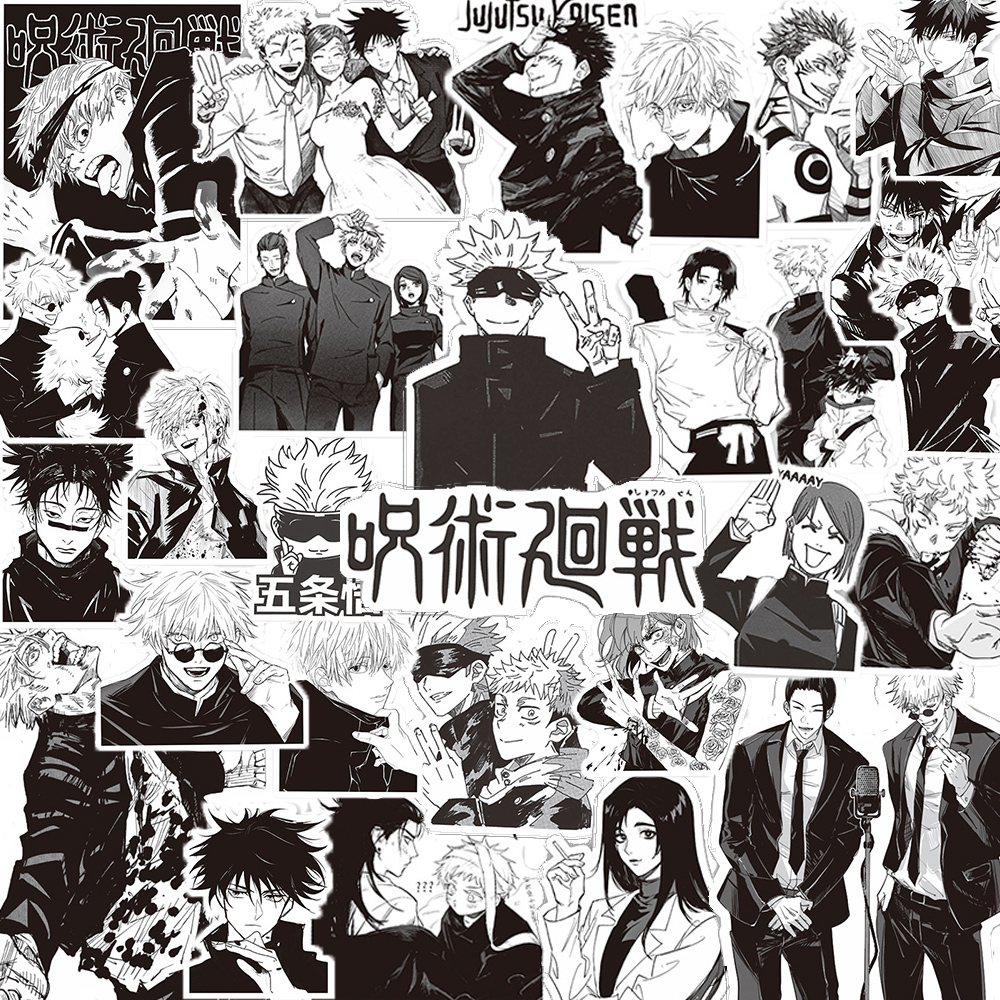 10/30/65pcs Black White Jujuts – Phone Cases Jujutsu Kaisen recenzja i cena