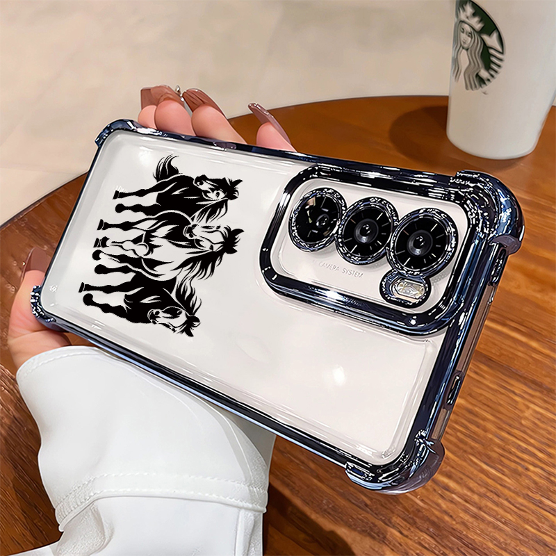 Plating Transparent Phone Case – Phone Cases Horse recenzja i cena