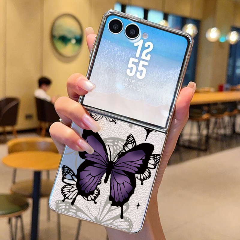 Purple Butterfly PU Leather Ph – Phone Cases Purple recenzja i cena
