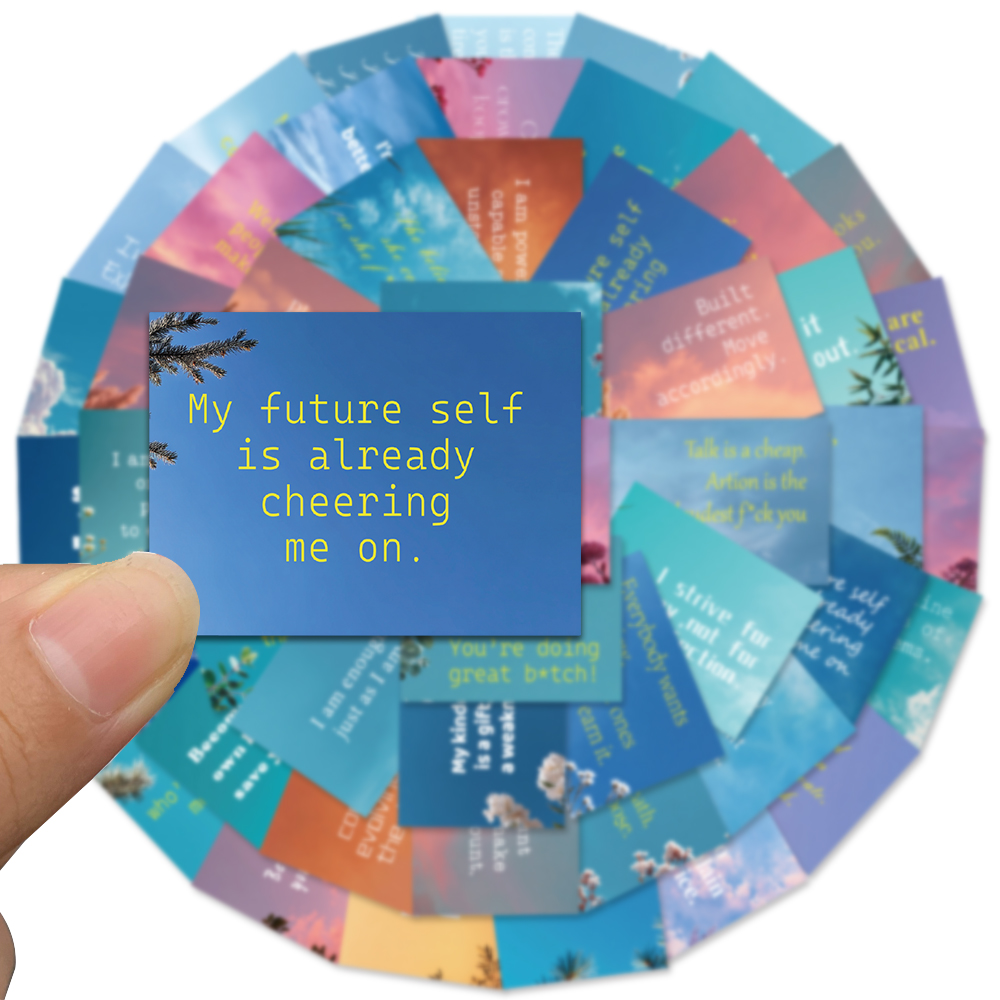 50pcs Positive Quotes Sticker  – Phone Cases Quotes recenzja i cena