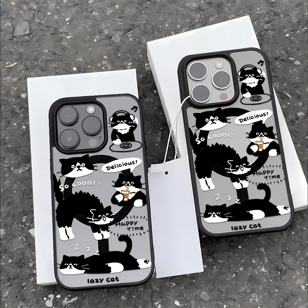 Funny Black Cat Wireless Charg – Phone Cases Cat recenzja i cena