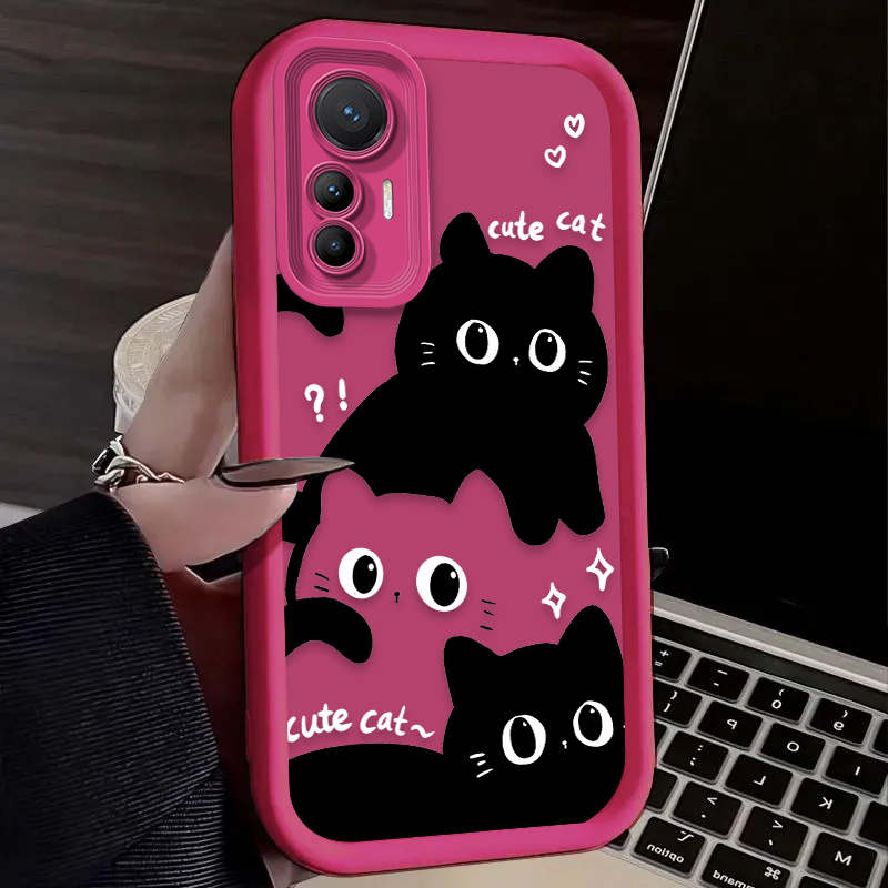 Lovely Black Cat Phone Case Fo – Phone Cases Cat recenzja i cena