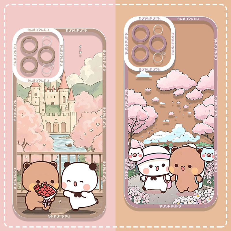 Cute BUBU DUDU Couple Clear Ph – Phone Cases For Samsung recenzja i cena