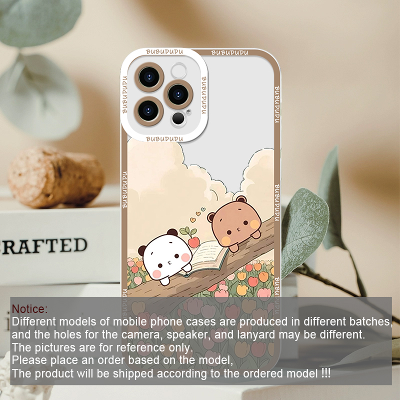 Cute BUBU DUDU Couple Clear Ph – Phone Cases For Samsung recenzja i cena