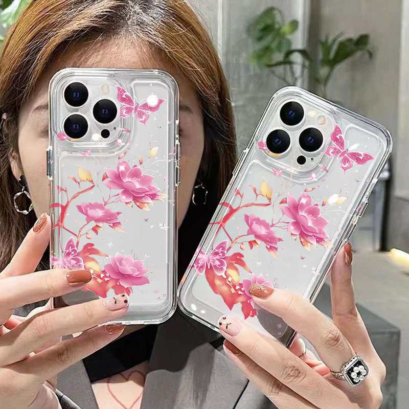 Pink and Purple Lotus Pattern  – Phone Cases Purple recenzja i cena
