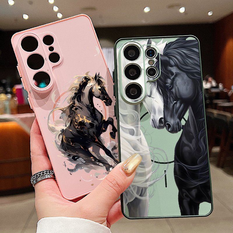 Cute Horse Pattern Magnetic Ph – Phone Cases Horse recenzja i cena
