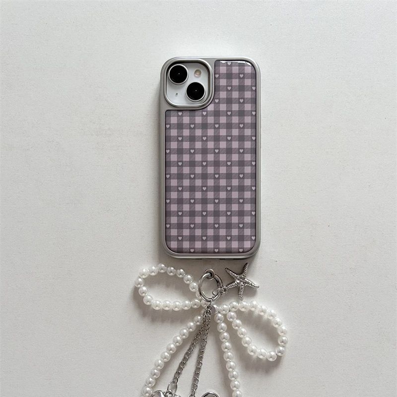 Pink Purple Heart-Shaped Check – Phone Cases Purple recenzja i cena