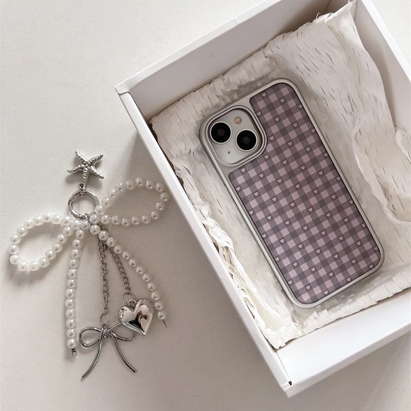 Pink Purple Heart-Shaped Check – Phone Cases Purple recenzja i cena