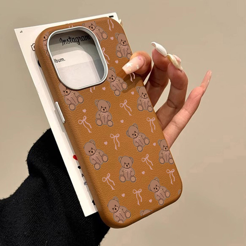 Cute Sweet Heart-Shaped Bow Be – Phone Cases Girls recenzja i cena