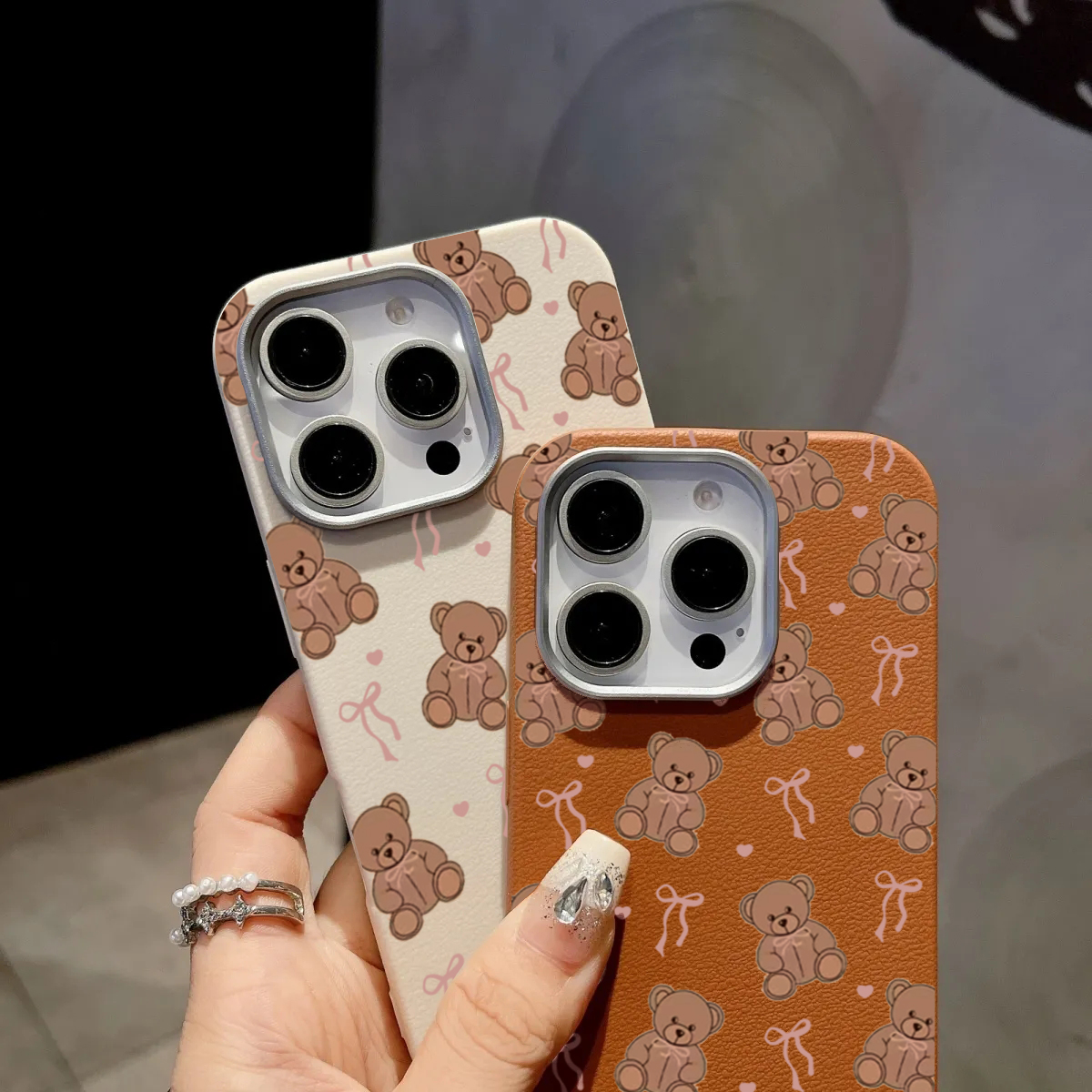 Cute Sweet Heart-Shaped Bow Be – Phone Cases Girls recenzja i cena
