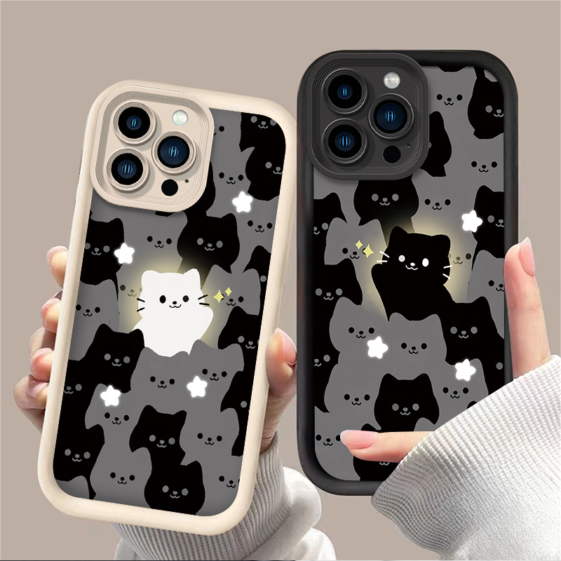 Lovely Cartoon Cat Silicone Co – Phone Cases Cat recenzja i cena
