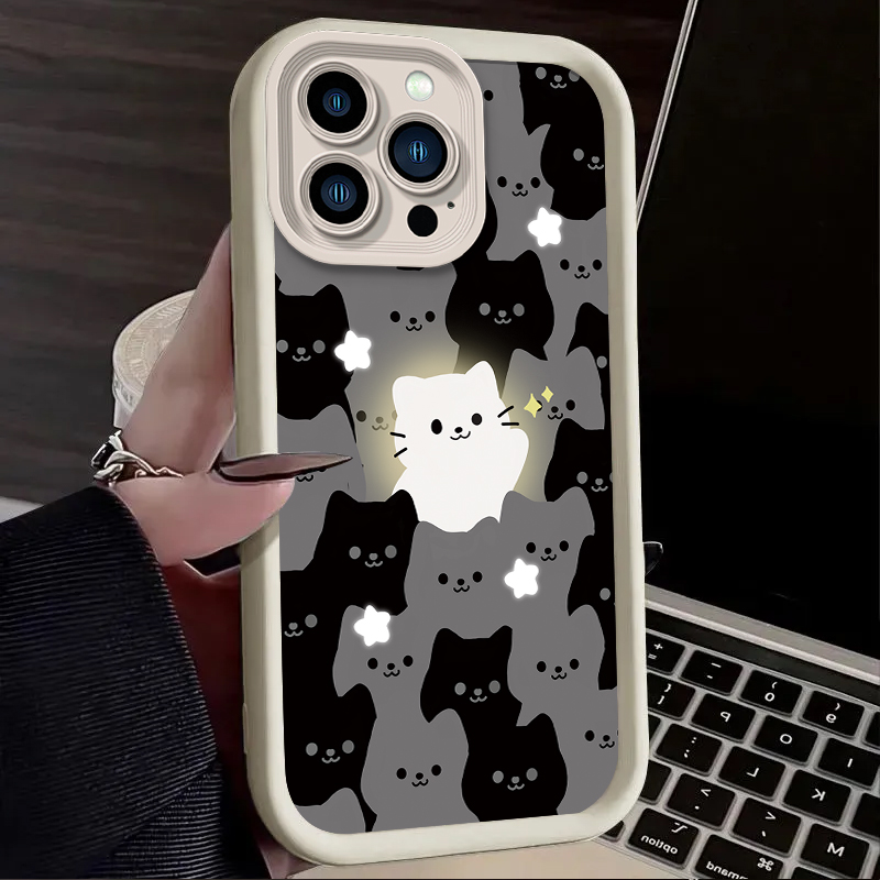 Lovely Cartoon Cat Silicone Co – Phone Cases Cat recenzja i cena