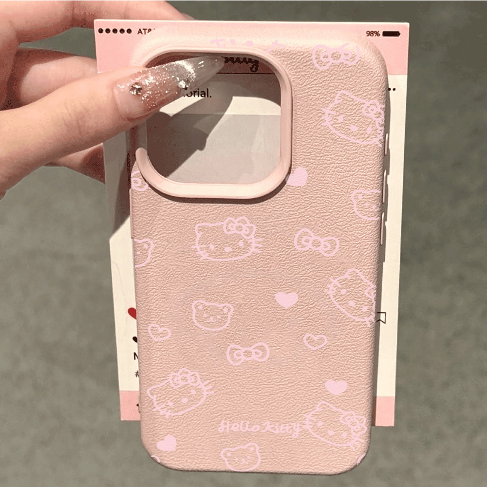 Cute HelloKitty Pink Line Cat  – Phone Cases Cat recenzja i cena