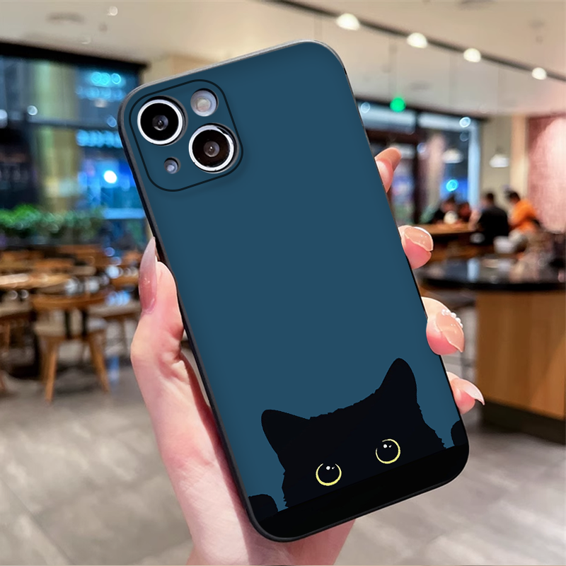 Cartoon Black White Cat Lovers – Phone Cases Cat recenzja i cena