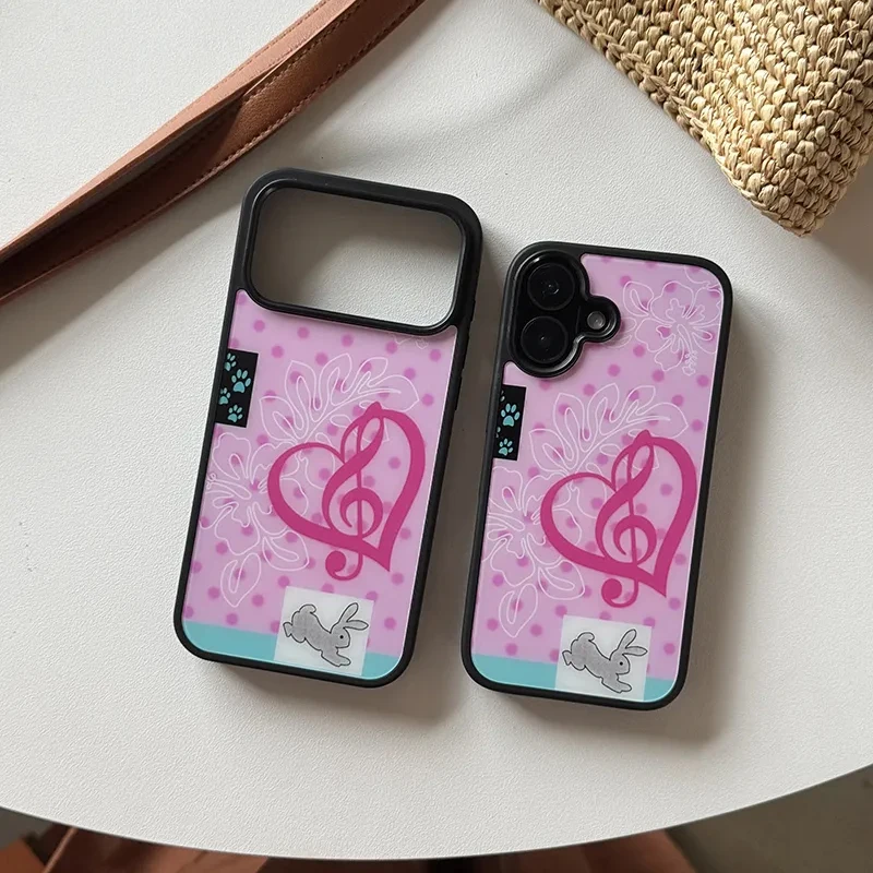 Fashion Cute Girl Pink Rabbit  – Phone Cases Girls recenzja i cena