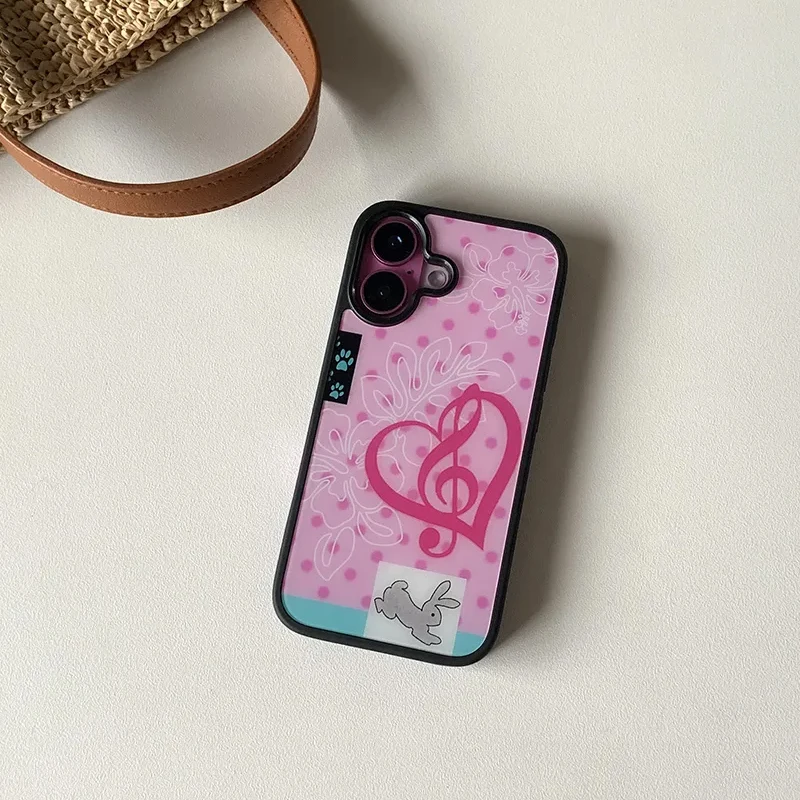 Fashion Cute Girl Pink Rabbit  – Phone Cases Girls recenzja i cena