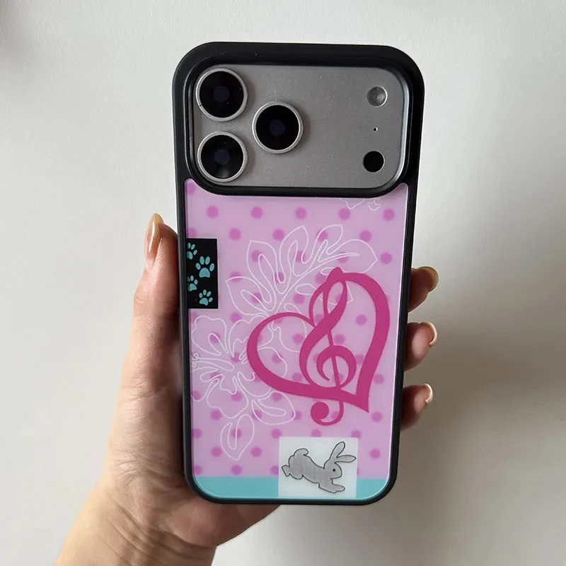 Fashion Cute Girl Pink Rabbit  – Phone Cases Girls recenzja i cena