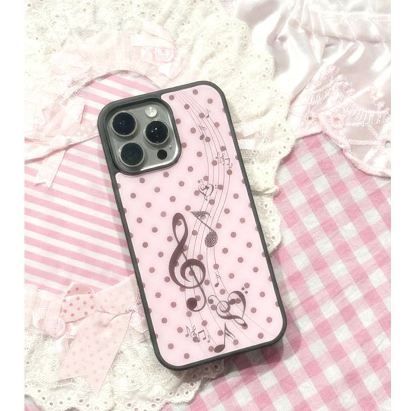 Korean ins Pink Brown Polka Do – Phone Cases Girls recenzja i cena
