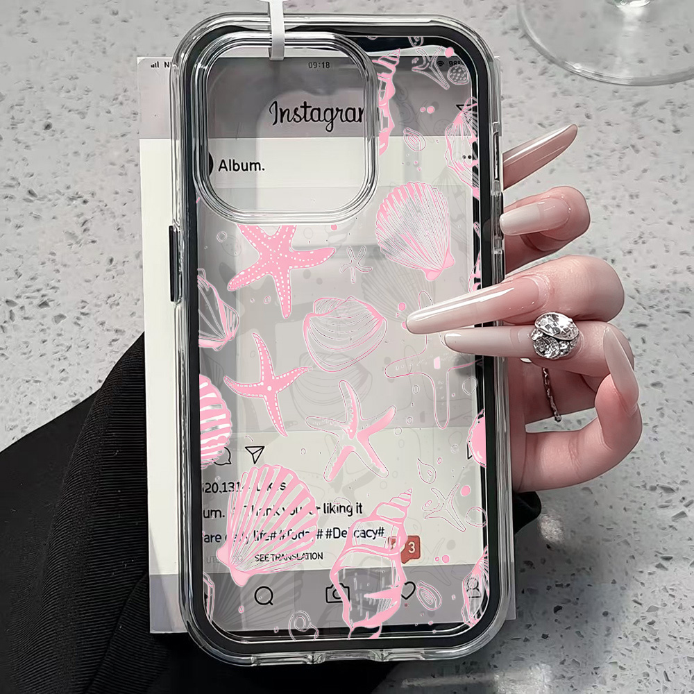 Summer Pink Seashell Clear Pho – Phone Cases Xr Iphone recenzja i cena