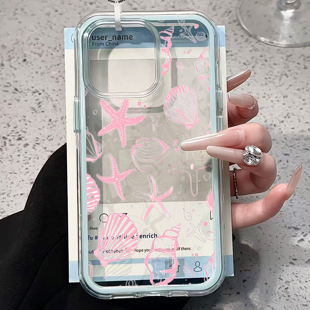 Summer Pink Seashell Clear Pho – Phone Cases Xr Iphone recenzja i cena