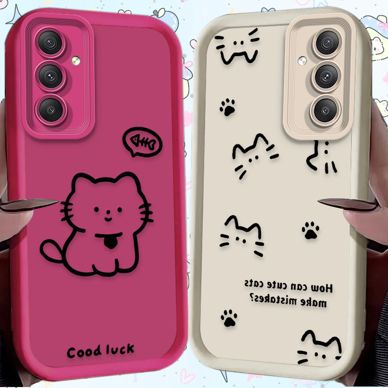 Cartoon Lovely Cat Matte Phone – Phone Cases Cat recenzja i cena