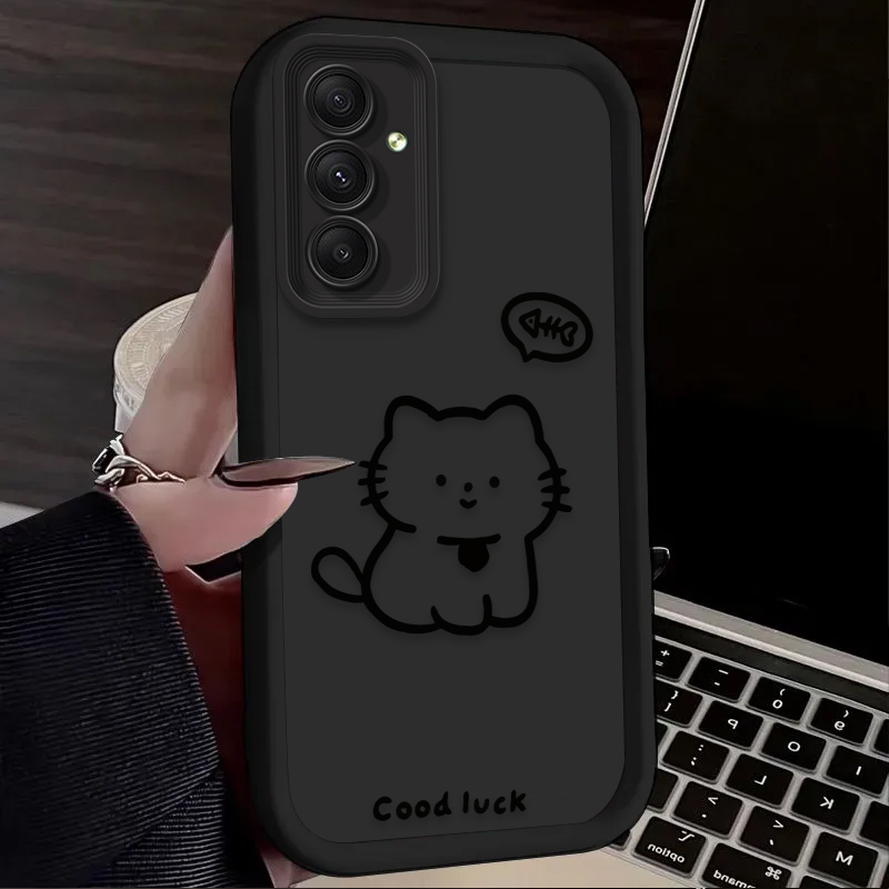 Cartoon Lovely Cat Matte Phone – Phone Cases Cat recenzja i cena