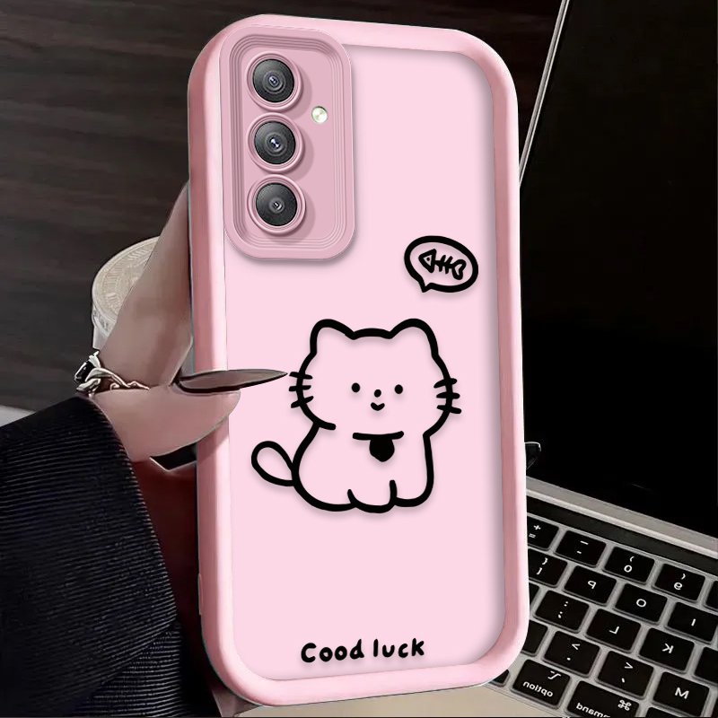 Cartoon Lovely Cat Matte Phone – Phone Cases Cat recenzja i cena
