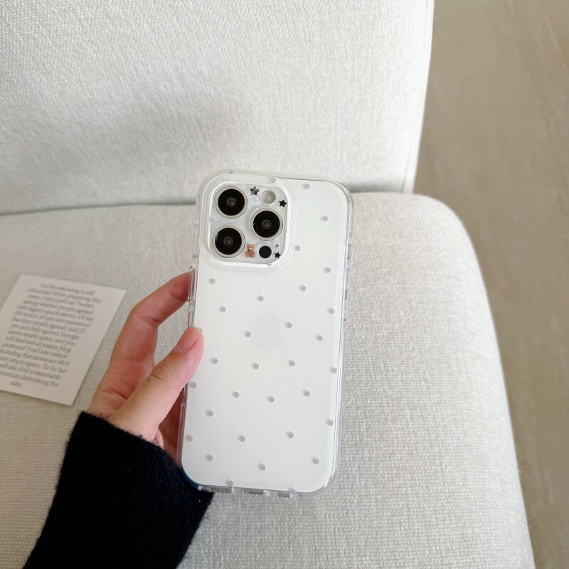 Korean White & Purple Polka Do – Phone Cases Purple recenzja i cena