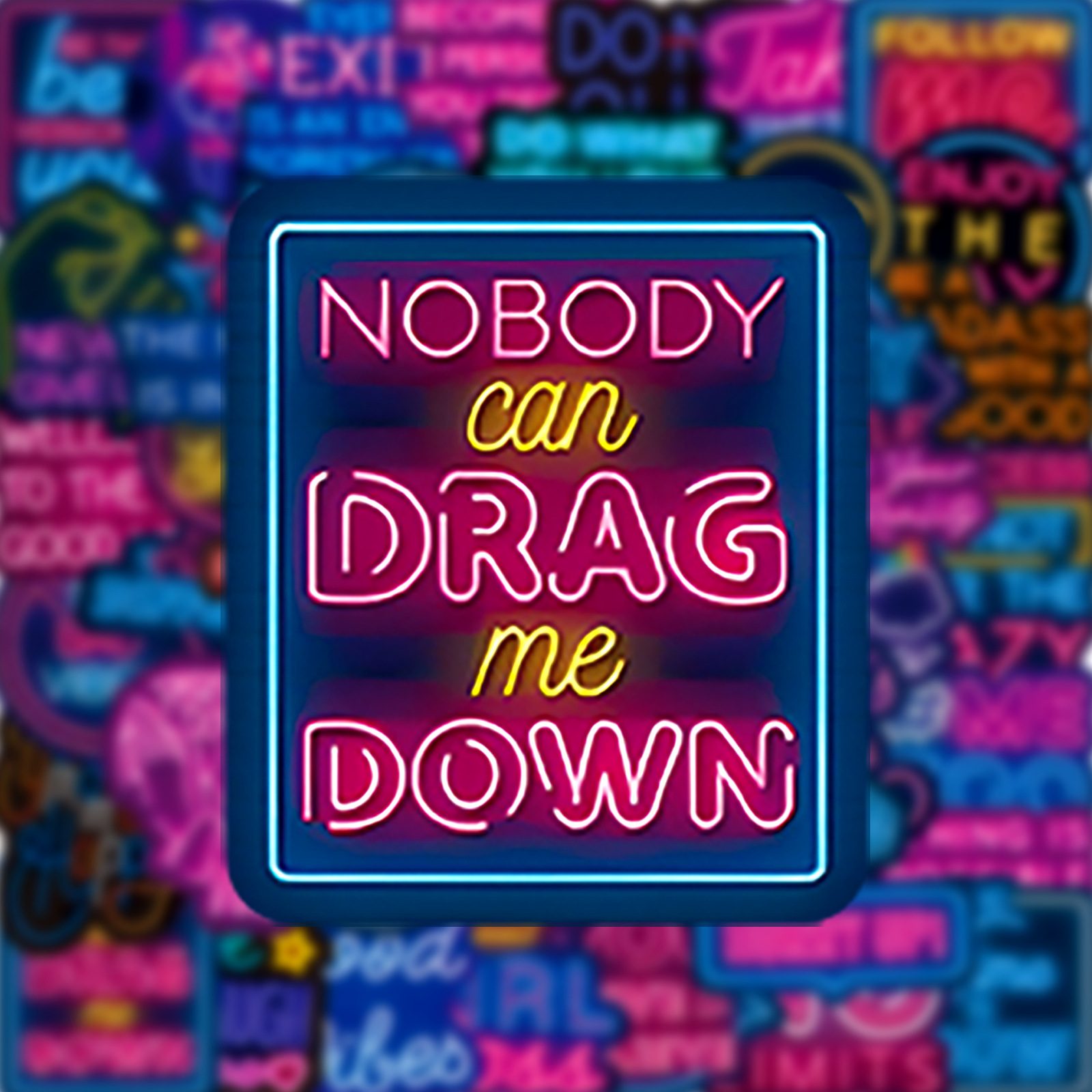 50pcs Neon Inspirational Text  – Phone Cases Quotes recenzja i cena