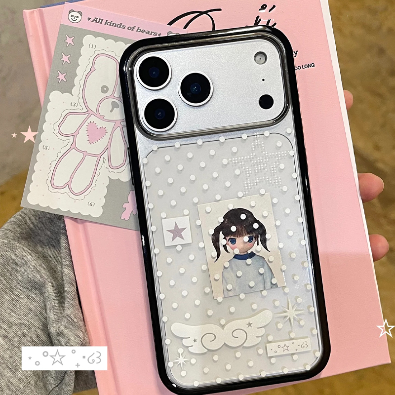 Ins Korean Girl Polka Dots Win – Phone Cases Girls recenzja i cena