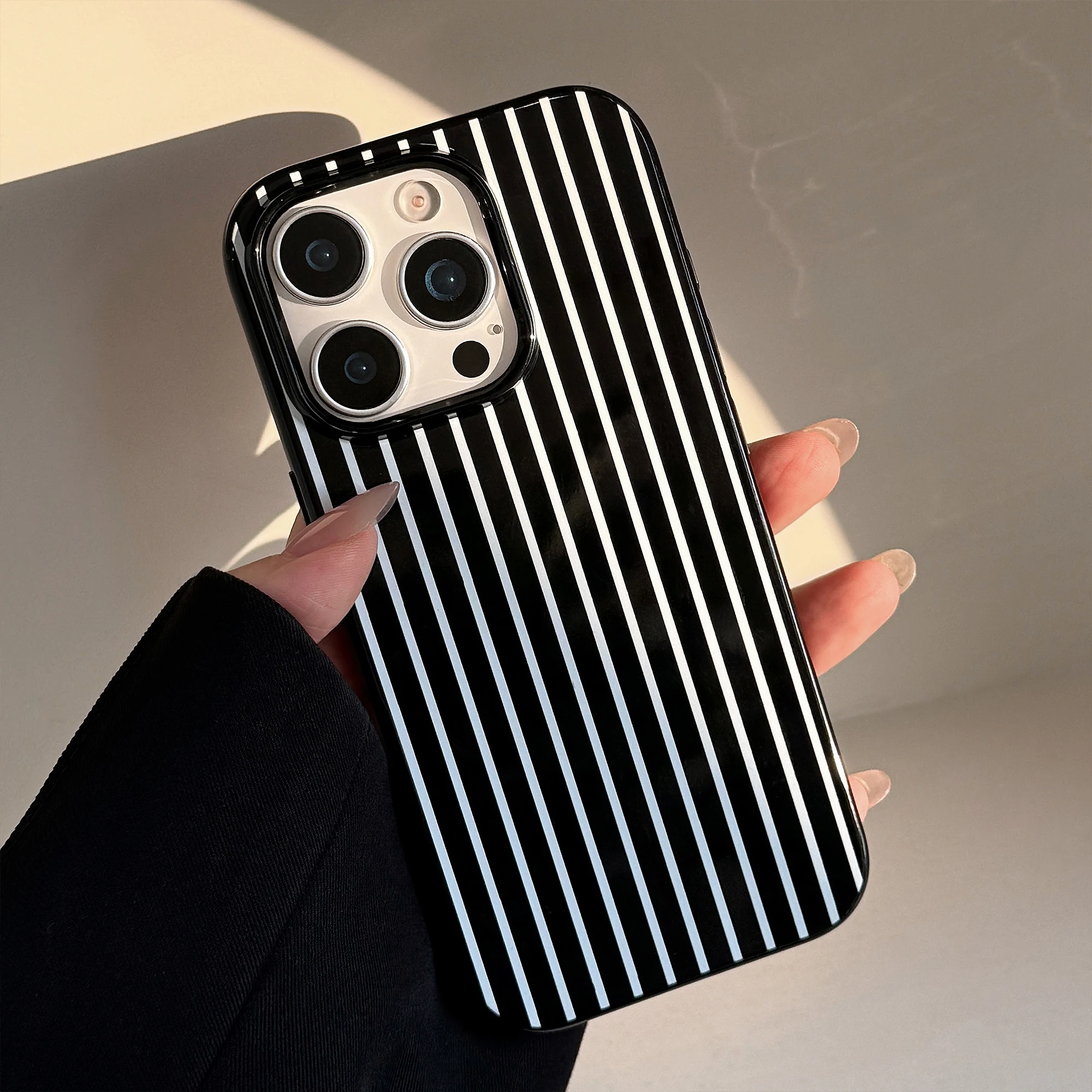Retro Black White Lines With Z – Phone Cases Zebra recenzja i cena