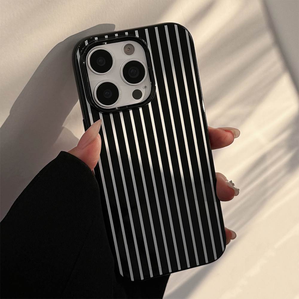 Retro Black White Lines With Z – Phone Cases Zebra recenzja i cena