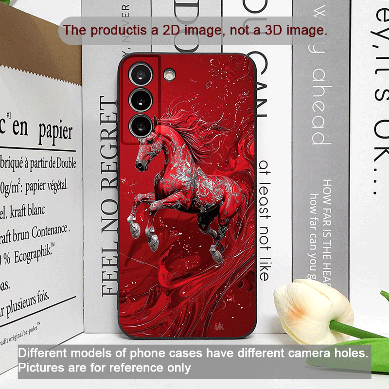 Fashion Chinese-Style Red Hors – Phone Cases For Samsung recenzja i cena