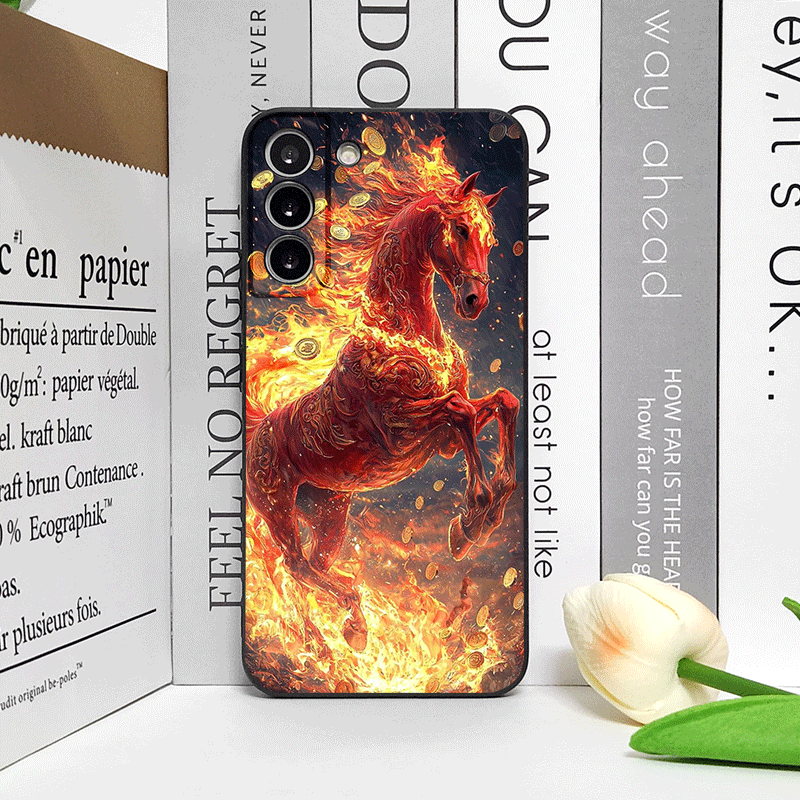 Fashion Chinese-Style Red Hors – Phone Cases For Samsung recenzja i cena