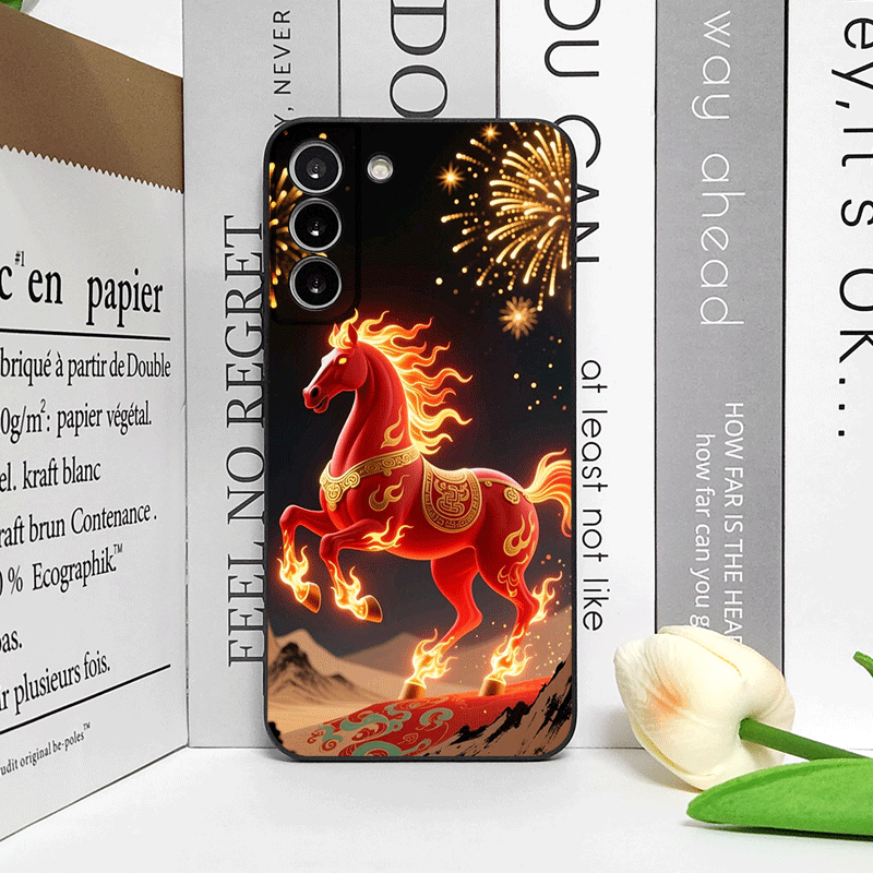 Fashion Chinese-Style Red Hors – Phone Cases For Samsung recenzja i cena