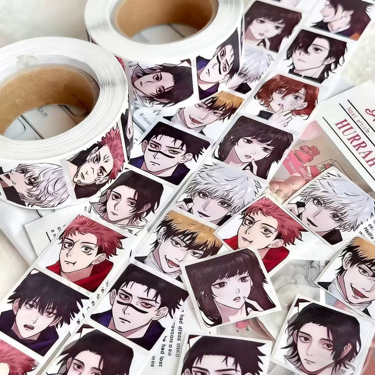 500pcs/roll Jujutsu Kaisen Gra – Phone Cases Jujutsu Kaisen recenzja i cena